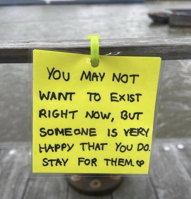 Two people die from suicide every day in Scotland. Text Shout to 8528. Bumped into 2 Americans discussing suicide and love. Inspired this